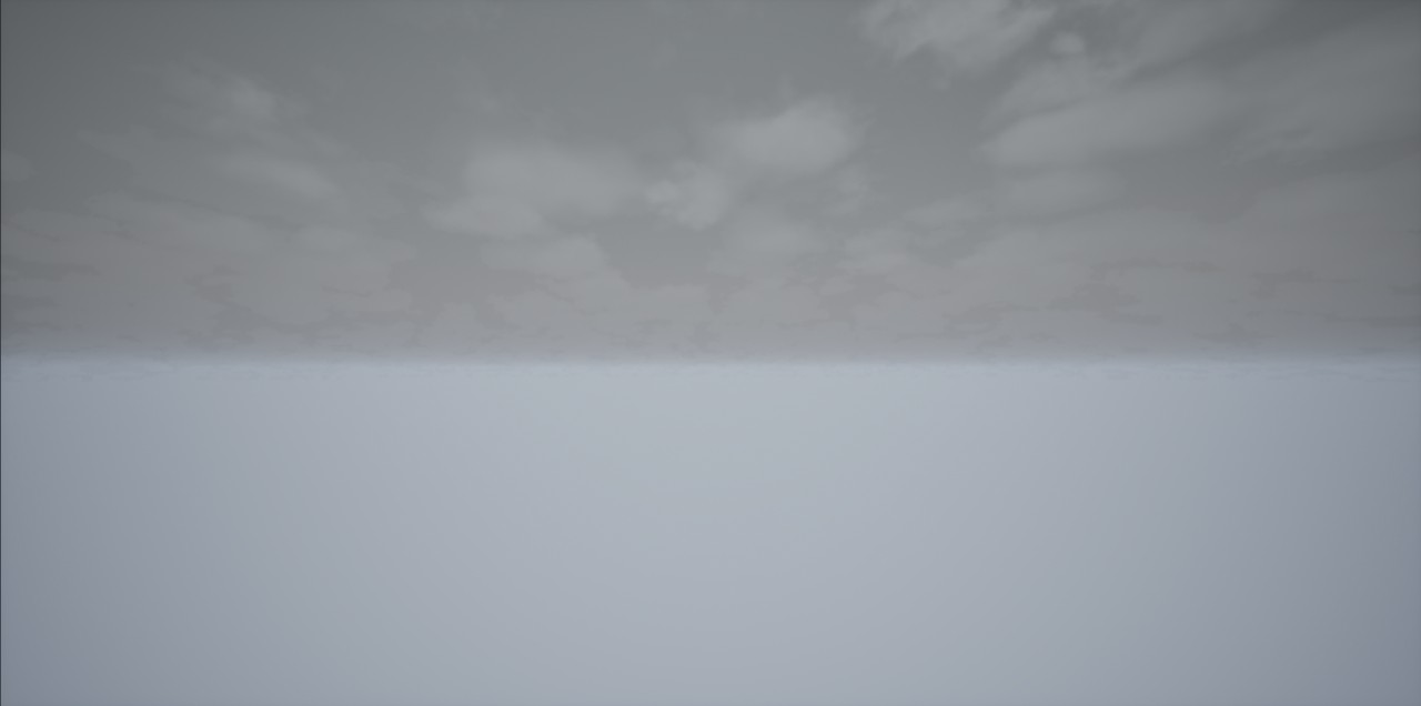 Gray cloudy sky in the weather-system test scene
